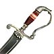  This bookmark was made in Scotland by an unknown manufacturer. It is in the shape of a sword with a banded agate handle. It is silver plate. The date is 1900 - 1910.   