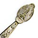 This bookmark was made in France around 1920 - 1930. It is silver plate over brass and is unmarked. It has a figure of the Eiffel Tower on the top and says Tour Eiffel Paris. 