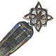 This bookmark was made in London, England by Ly & Co. in 1987 and is marked as such. It is a figural of a Celtic Cross. 