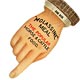 This bookmark was made in the US by the Whitehead and Hoag . It is made of celluloid and is an advertisement for "Molassine" Meal The popular horse and cattle food. It is a figural hand. The date is 1900 - 1910.