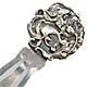This bookmark was made in the US. It is only marked Sterling on the back. The top is an art nouveau lady head with long wavy hair smelling a large flower. The date is 1900 - 1910.  