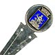 This bookmark was made in Norway. It is marked 925S N. The top is a shield in blue enamel. The date is 1920 - 1930.