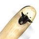 This bookmark was made in France. It is marked with French hallmarks and 800 for 800 fine silver. The top blade is ivory and the bottom which is behind the top is silver. On top of the ivory blade is a three dimensional figural of a goat head. The date is 1900 - 1910.   