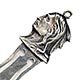 This bookmark was made in the US by an unknown manufacturer. It is marked Sterling on the back. The top is a figural head of a native american.  The date is 1900 - 1910.
