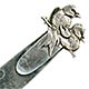 This bookmark was made in the US by Shiebler. It is marked with the makers hallmark, sterling and the number 2598. The top is a figural of two birds. The date is 1900 - 1910.