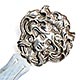  This bookmark was made in the US by an unknown manufacturer. It is marked sterling. The top is an art nouveau lady head  