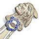  This bookmark was made in the US as a souvenir for Plymouth Rock. It is made of brass in the shape of an Indian head. Under the head is a shield in enamel with a picture of Plymouth Rock. The date is 1940 - 1950.  