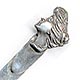 This bookmark was made in the US by an unknown manufacturer. It is marked sterling on the back. The top is a a picture of a "Gibson Girl" made famous by the artist Charles Gibson in the early 1900's. The date is 1900 - 1915.  