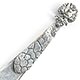  This bookmark was made in France. It is unmarked but is probably silver plate or low grade french silver. A crowned eagle is at the top with the Cross of Larraine at its center. The date is 1890 - 1900. 