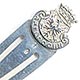  This bookmark was made in the Netherlands. It has two hallmarks, the top one indicating that it was made of .833 fine silver before 1953. The top is a shield with a phoenix and the word Apeldoorn around the bottom. Apeldoorn is a city in Holland.     