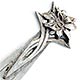  This bookmark was made in the US by an unknown manufacturer. It is marked sterling 663 on the back. The top has a flower and an art nouveau design. The date is 1900 - 1910. 