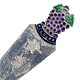  This bookmark is made in Austrailia. It marked Stg Silver with a horse head hallmark. The top is an enamel bunch of grapes and leaves marked Mildura.  The date is 1920 - 1930.  